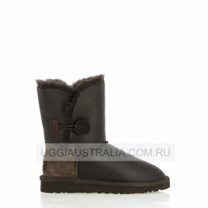 Угги Bailey Button Metallic Chocolate