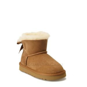 Детские угги Mini Bailey Bow II Chestnut