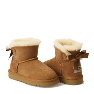 Детские угги Mini Bailey Bow II Chestnut