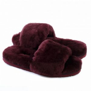Угги Fluff Slide Slippers CHOCOLATE
