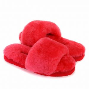 Угги Fluff Slide Slippers WATERMELON RED