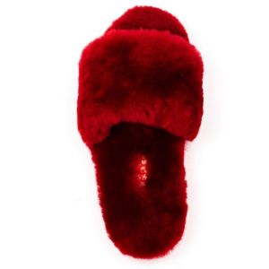 Угги Fluff Slide Slippers BORDO