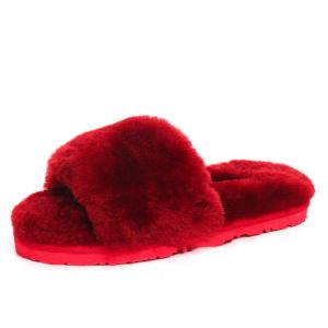 Угги Fluff Slide Slippers BORDO