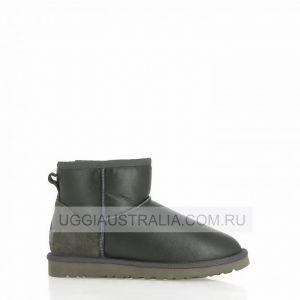 Men Mini Grey Metallic