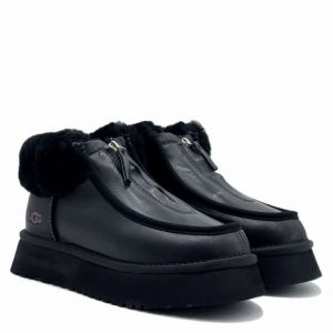 Funkette Platform Boots Leather Black