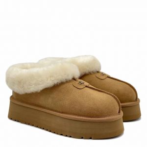 Mate Revival/Platform Slipper Chestnut