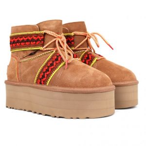 Ugg Mini Braid Platform Chestnut